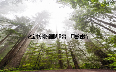 2宝中米粉细腻滑爽, 口感独特