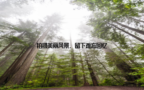 拍摄美丽风景, 留下难忘回忆