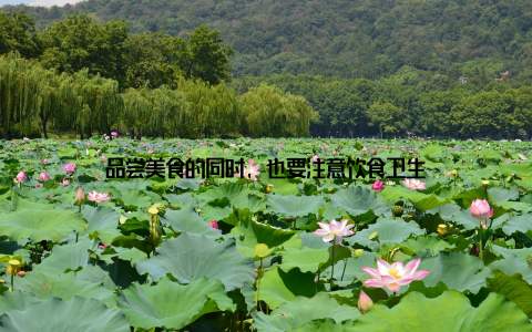 品尝美食的同时, 也要注意饮食卫生