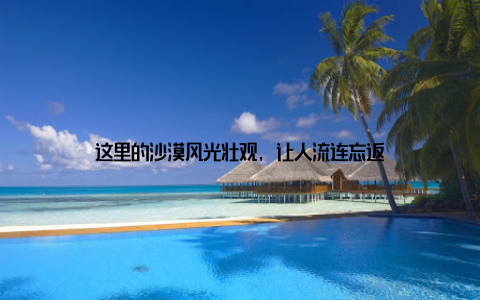 这里的沙漠风光壮观, 让人流连忘返