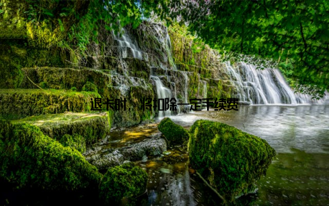 退卡时, 将扣除一定手续费