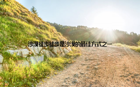 沙漠徒步徒步是沙漠的最佳方式之一