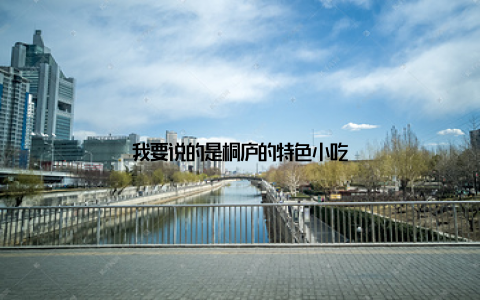 我要说的是桐庐的特色小吃